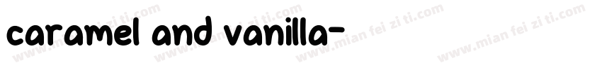 caramel and vanilla字体转换